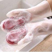 New Style Magic Brush Cleaning Non-Slip Kitchen Waterproof Silicone gloves for washing dishes